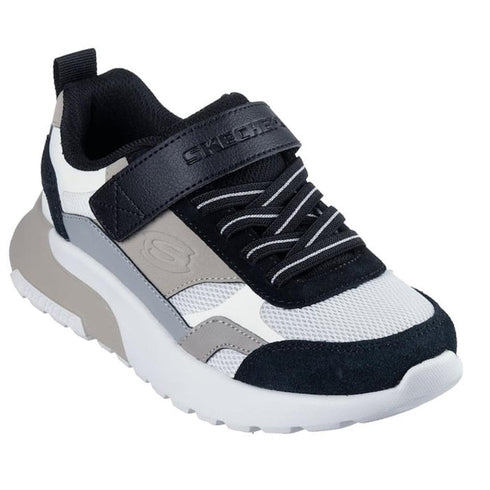 Skechers Boys Youths SKX-225 Natural Black Sneaker